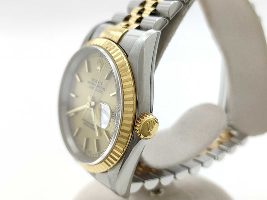 ROLEX 16233 W929800 Champagne Dial Men's Watch