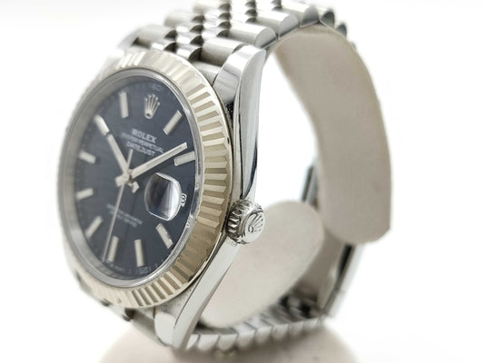 ROLEX 126334 358003M2 Blue Fluted Motif Men's Watch