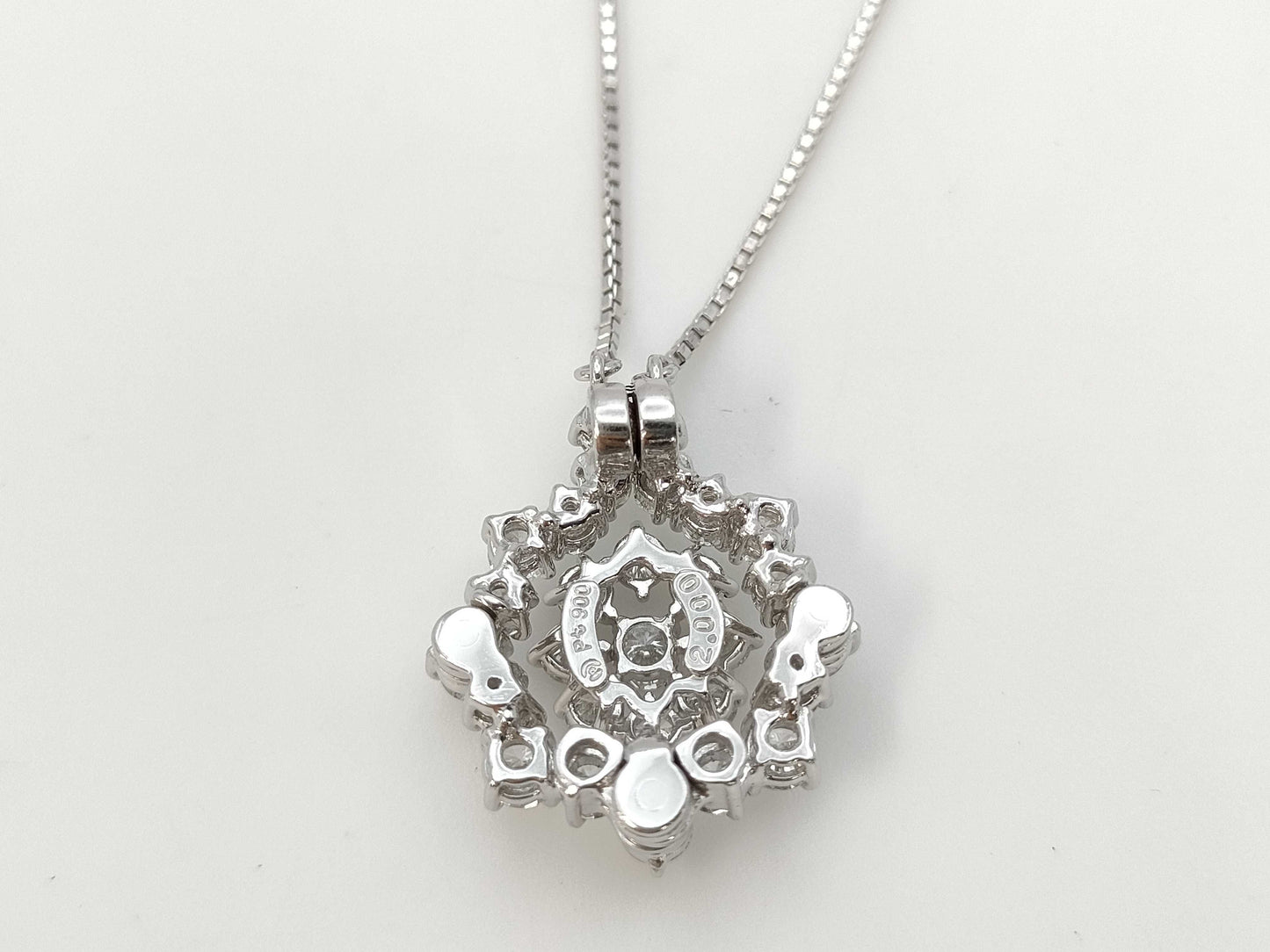 TASAKI D2.00ct Pt900/Pt850 11.7g Necklace