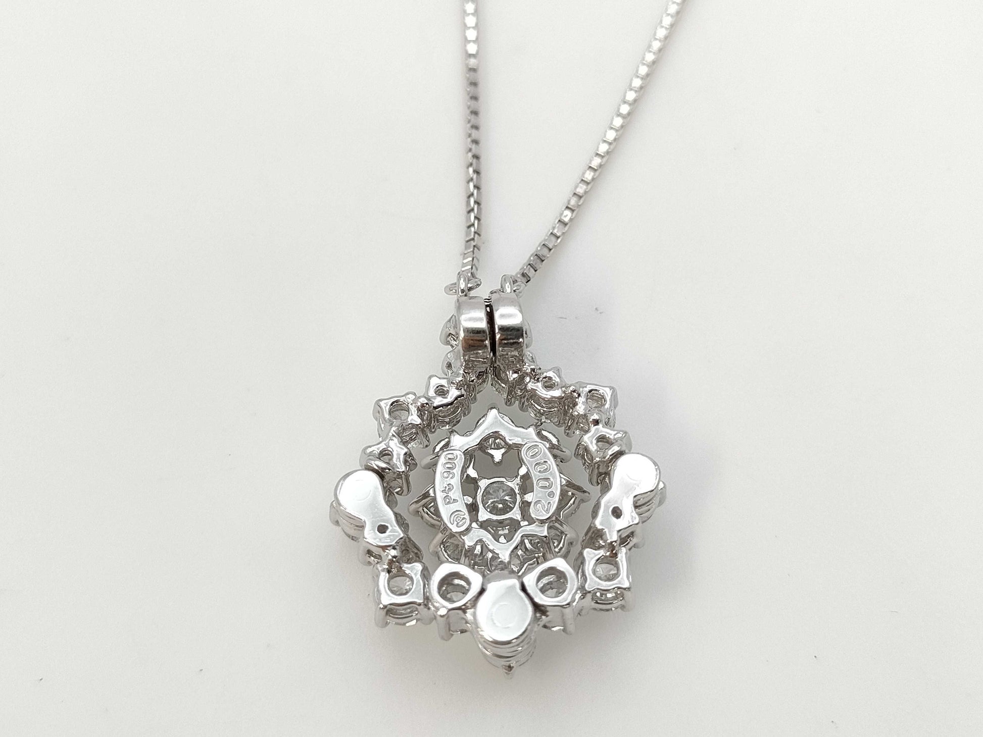 TASAKI D2.00ct Pt900/Pt850 11.7g Necklace