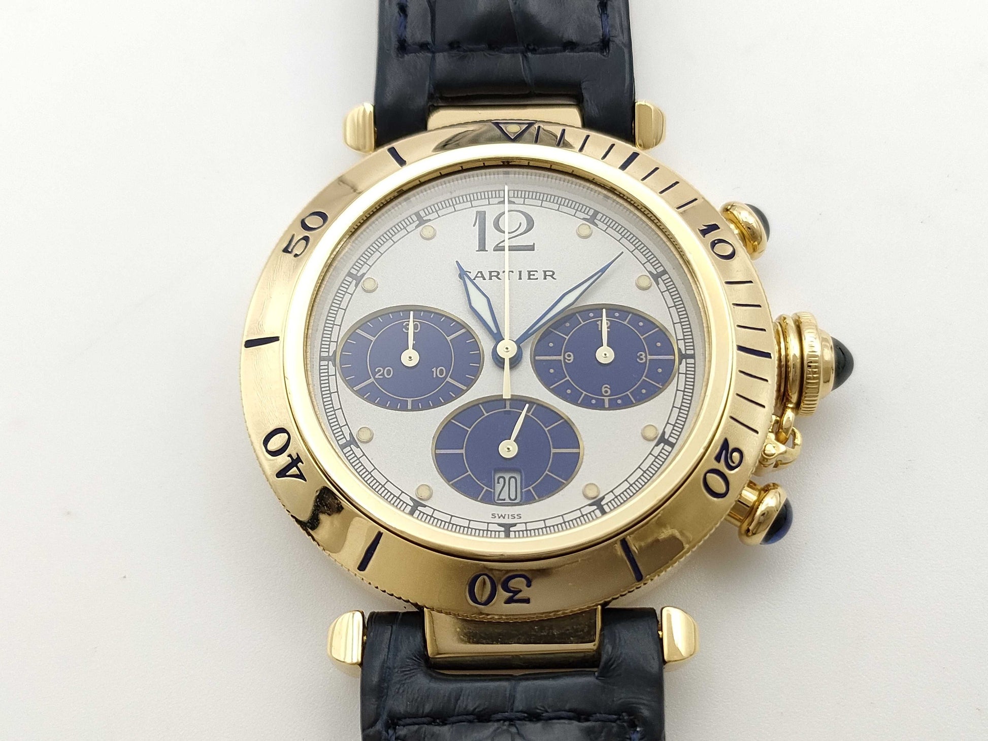 Cartier Pasha W3000951 1987003430009 Quartz K18 Men's Watch