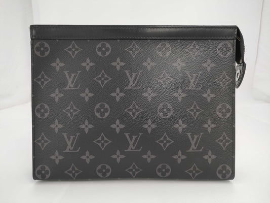 LOUIS VUITTON Louis Vuitton Eclipse Pochette Voiage MM 2020 IC Tag Clutch SV Hardware TA4230 Second Bag