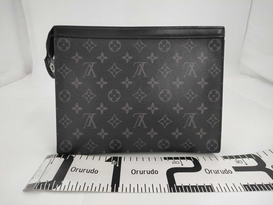 LOUIS VUITTON Louis Vuitton Eclipse Pochette Voiage MM 2020 IC Tag Clutch SV Hardware TA4230 Second Bag
