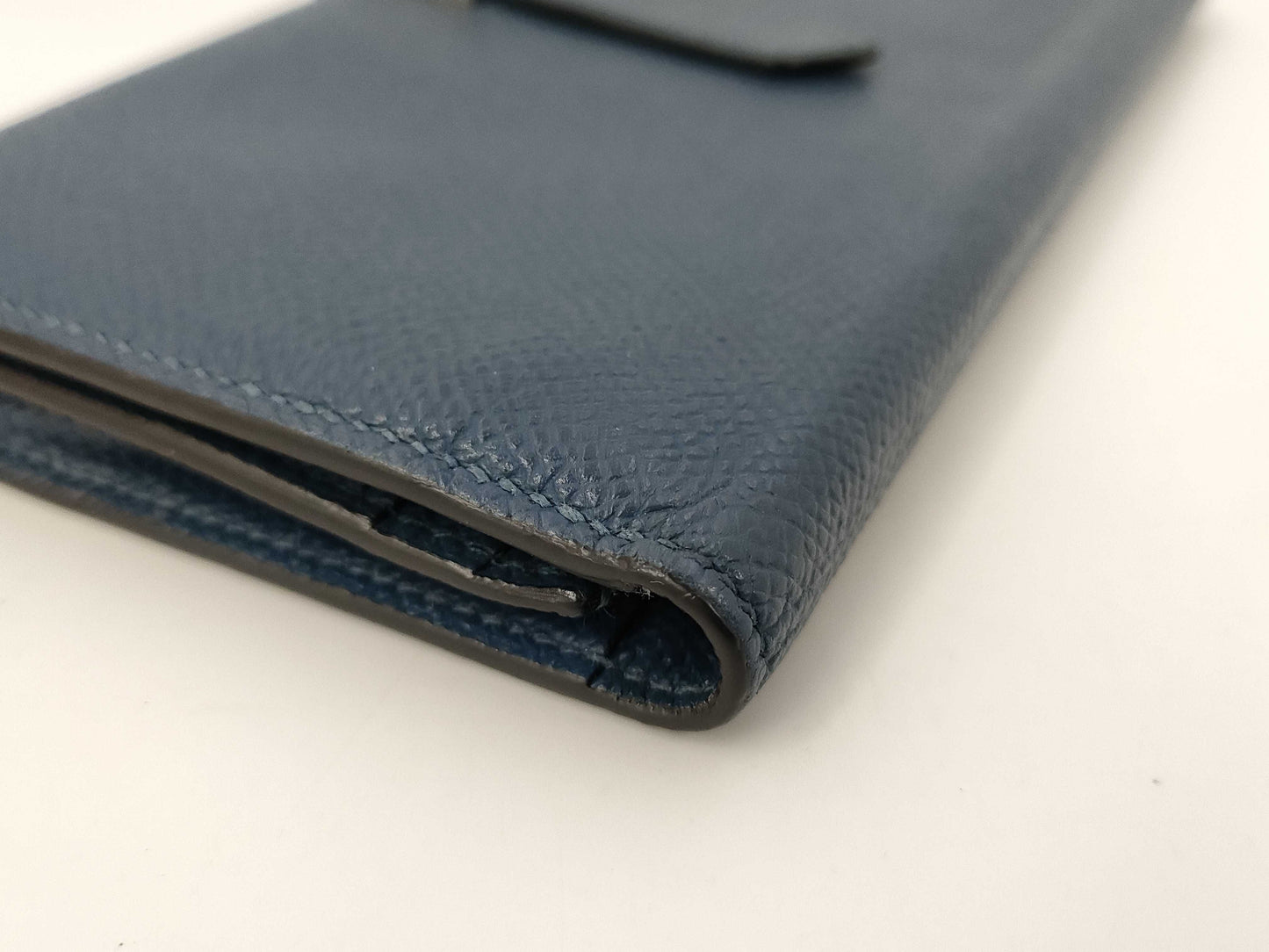 HERMES Beance Souffre Epson 2019 D Engraved Blue SV Hardware Wallet
