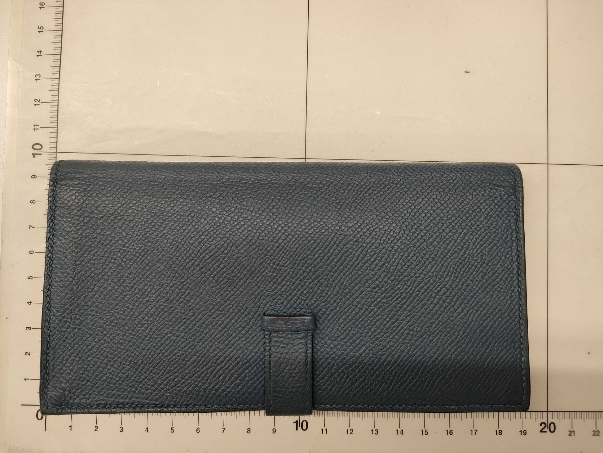 HERMES Beance Souffre Epson 2019 D Engraved Blue SV Hardware Wallet