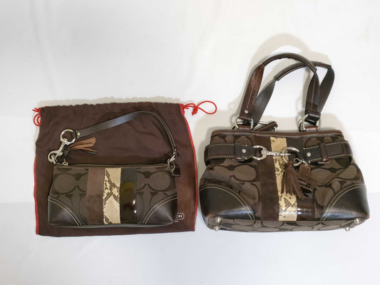 COACH Signature COACH Signature Bag 2 Pieces Bag