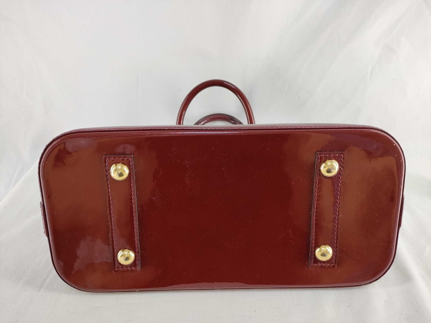 LOUIS VUITTON Louis Vuitton Enamel Alma BB Handbag