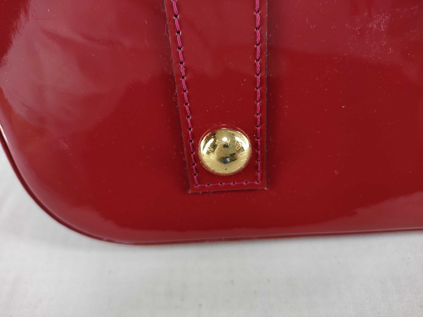 LOUIS VUITTON Louis Vuitton Enamel Alma BB Handbag