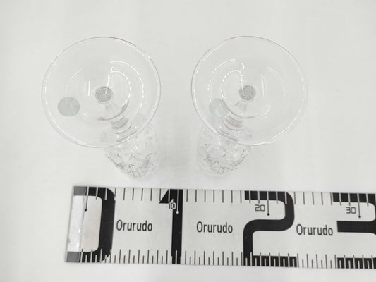 Tiffany&Co. Pair Glass Champagne Glass