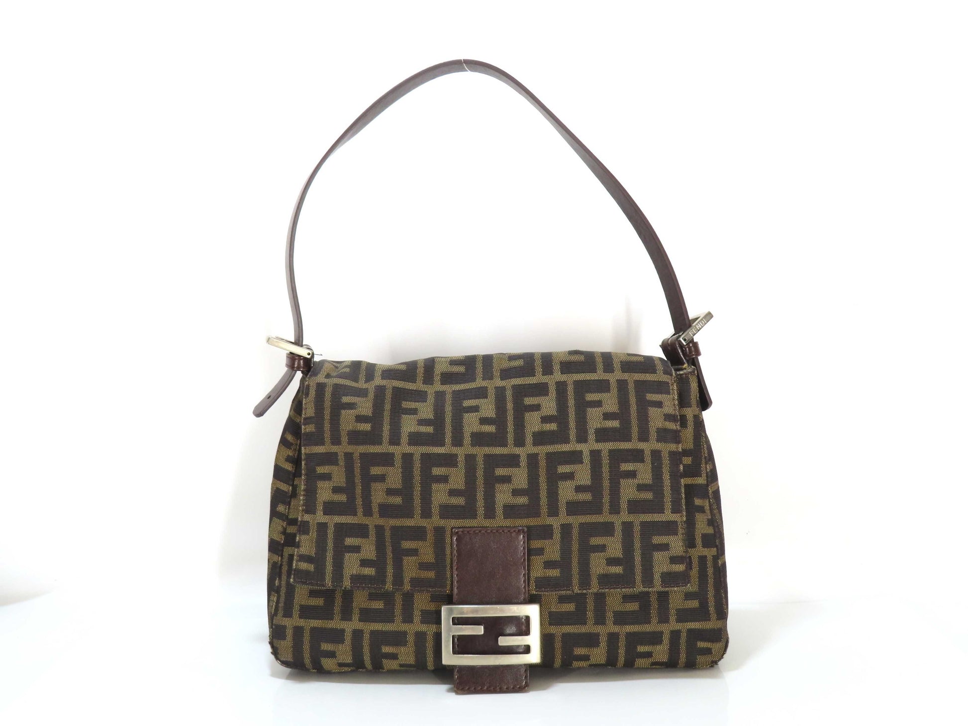 FENDI Zucca Pattern FENDI Mamma Bucket Zucca Shoulder Bag Shoulder Bag