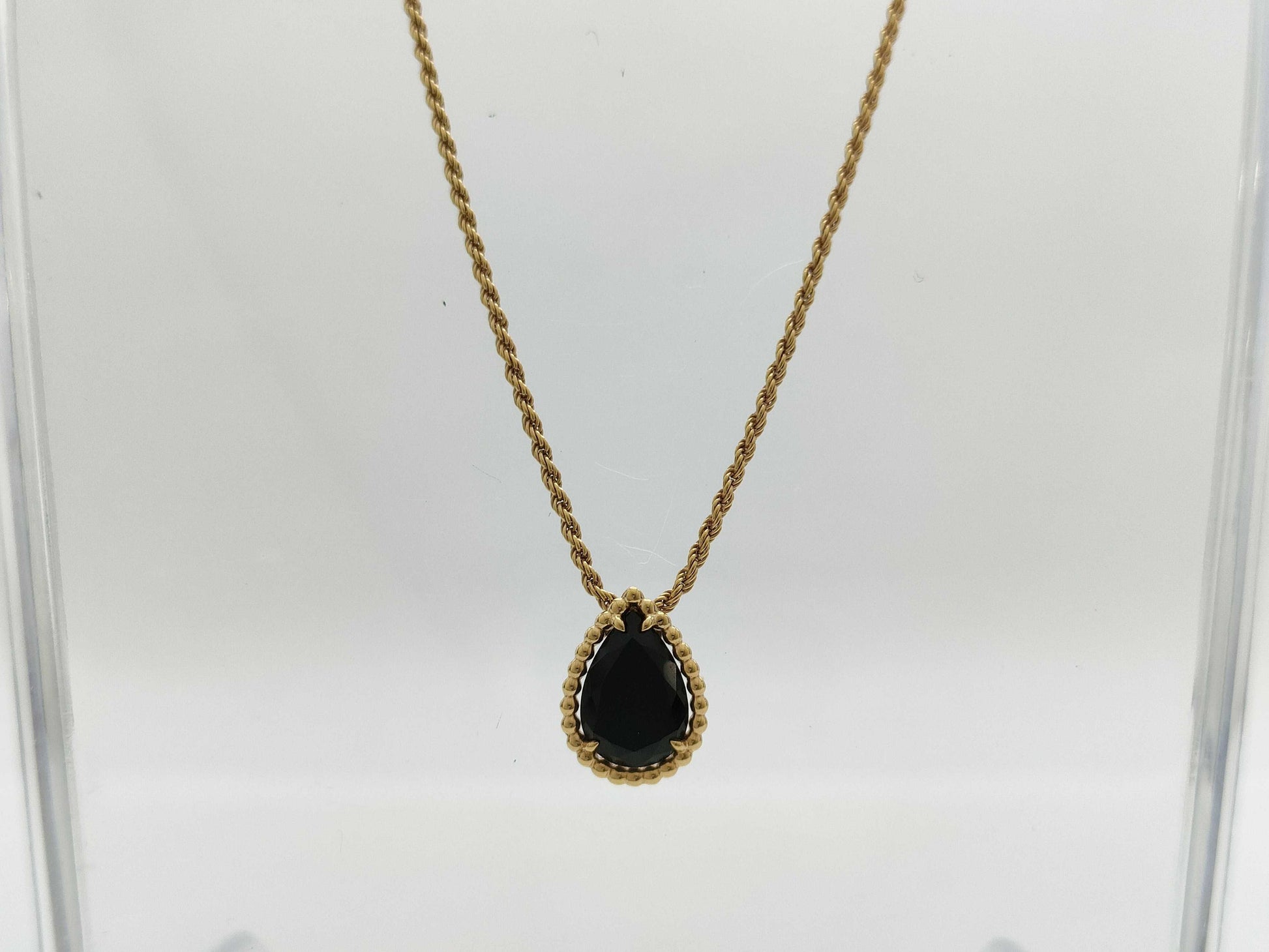 BOUCHERON Serpan Boheme Onyx Au750 4.3g Necklace