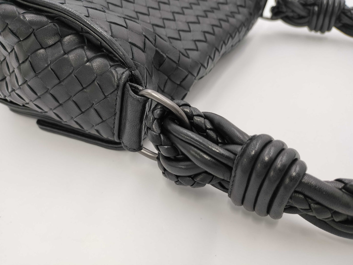 BOTTEGA VENETA Bottega Veneta Intrecciato 145555 One-Shoulder Bag Black Bag