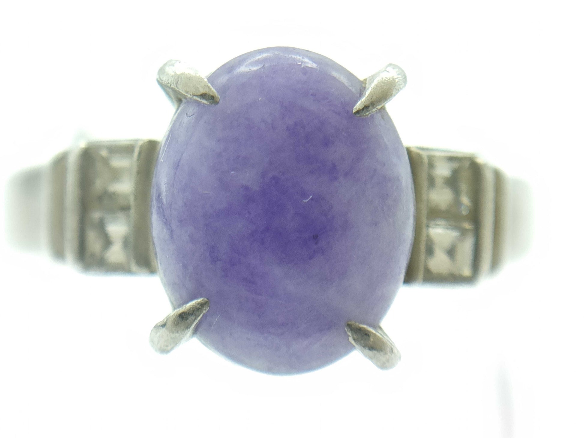 Jade 1.78ct D0.182ct Pt900 5.8g Ring