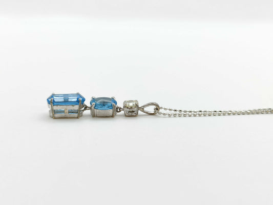 TP3.20ct D0.31ct K18WG/K14WG 3.5g Necklace