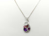 Colored Stone 1.92ct D0.12ct K18WG 6.4g Necklace