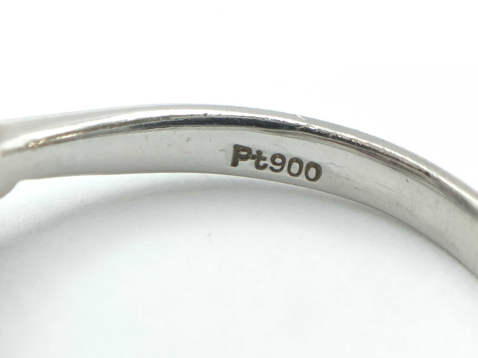 Ruby Diamond 092/070 Engraved Pt900 5.0g Ring