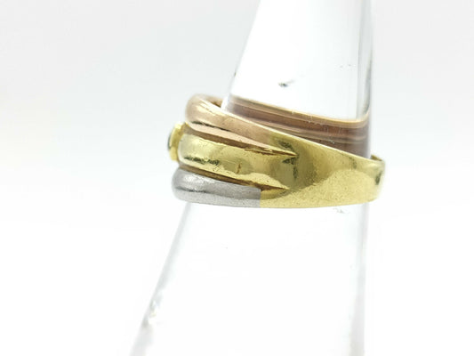 D0.10ct K18/PT900 4.6g Ring