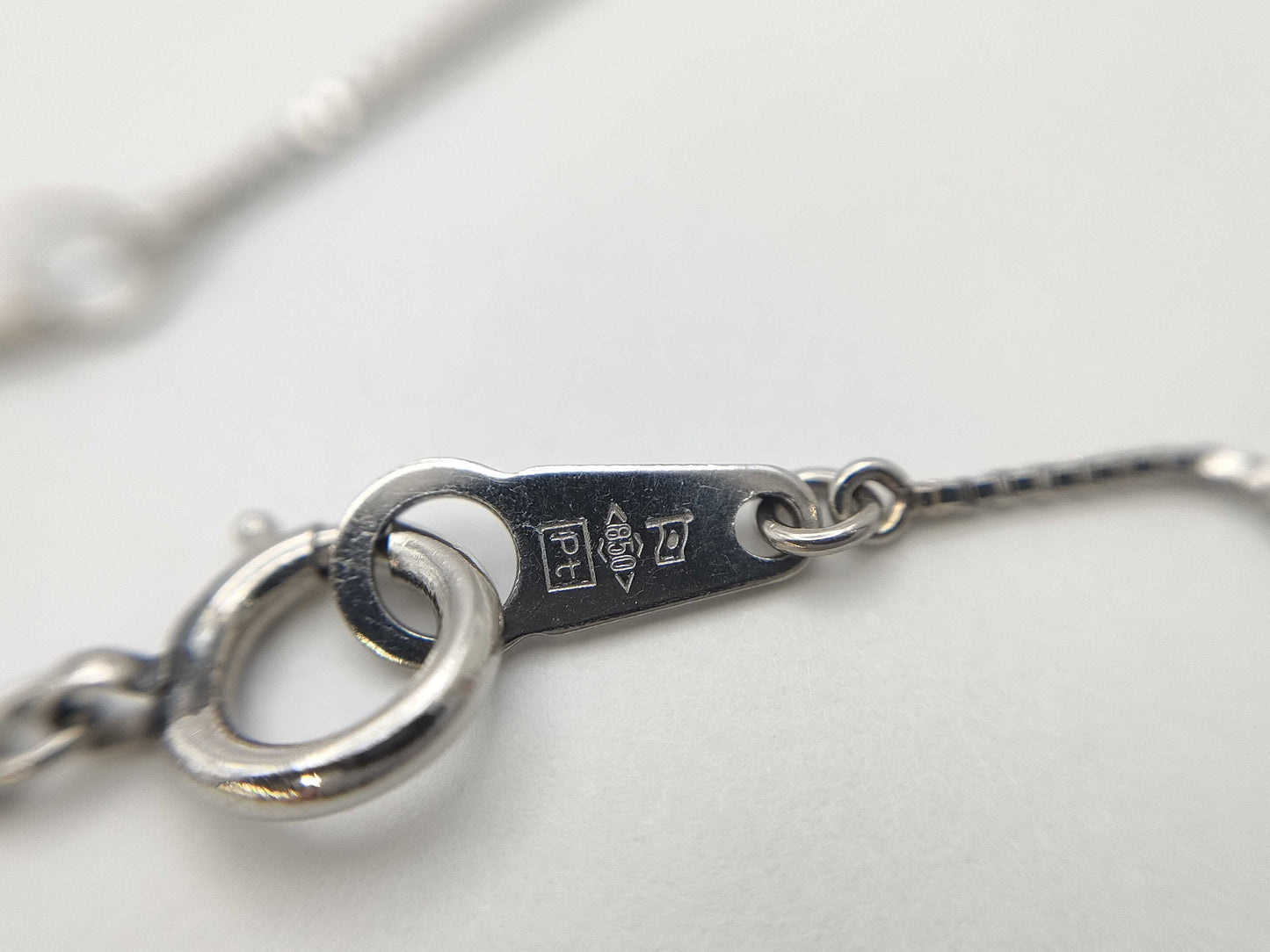 D0.309ct PT900/850 2.5g Necklace