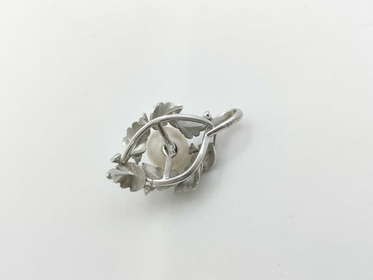 D0.06ct Pearl diameter approx. 8.4mm K18WG 4.6g Pendant top