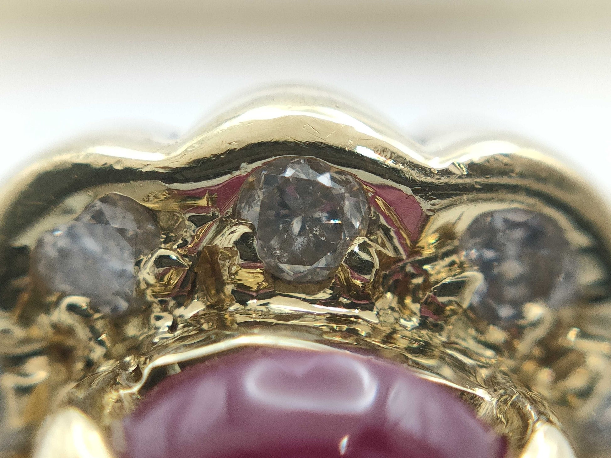 R1.07ct Ruby D0.11ct K18 4.0g Ring