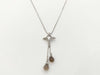 Colored Stone Transparent Stone K10 2.0g Necklace