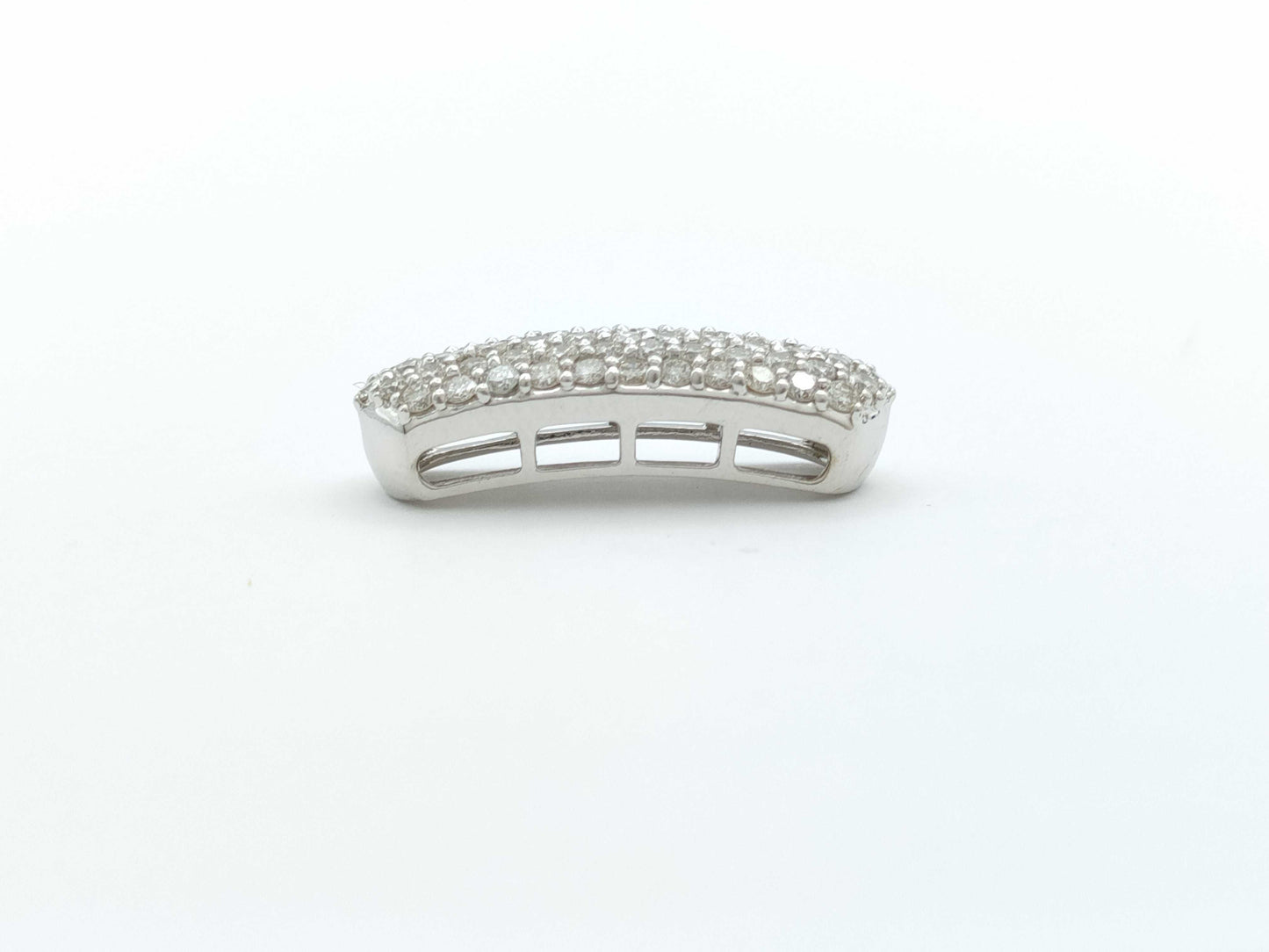 D1.00ct K18WG 3.0g Pendant Top