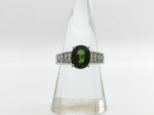 Colored Stone 2.44ct D0.48ct PT900 8.2G Ring