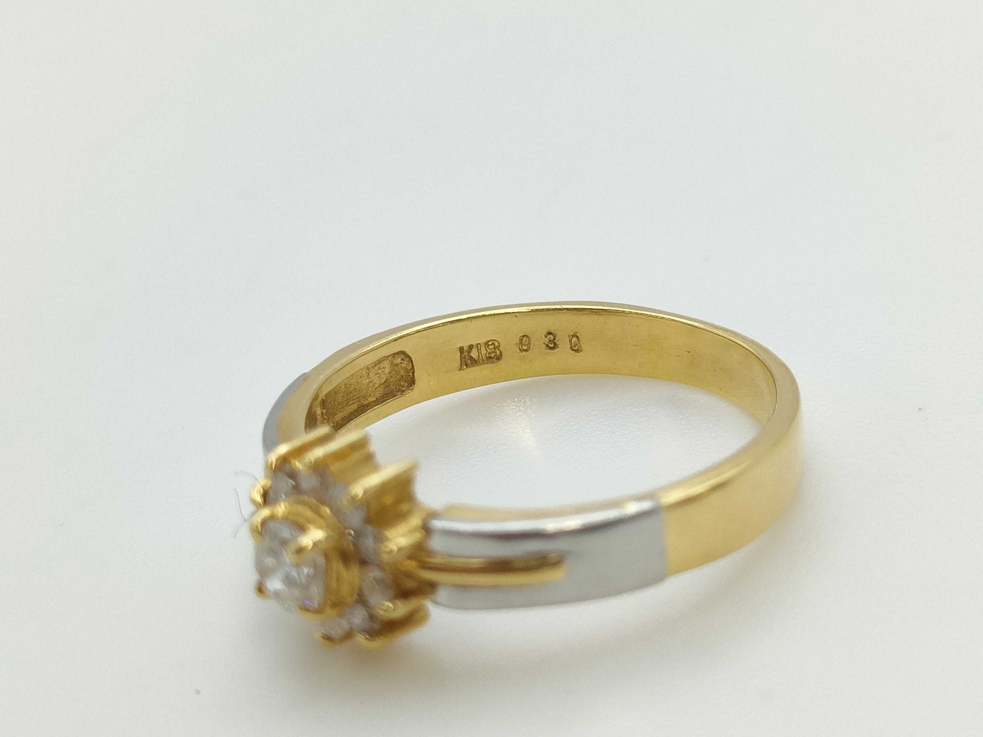 D0.30ct PT900/K18 2.8g Ring