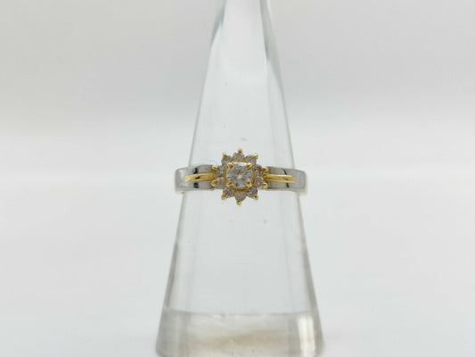 D0.30ct PT900/K18 2.8g Ring