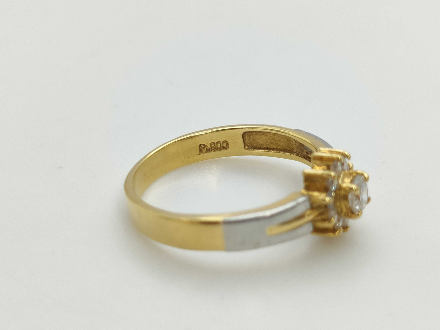 D0.30ct PT900/K18 2.8g Ring