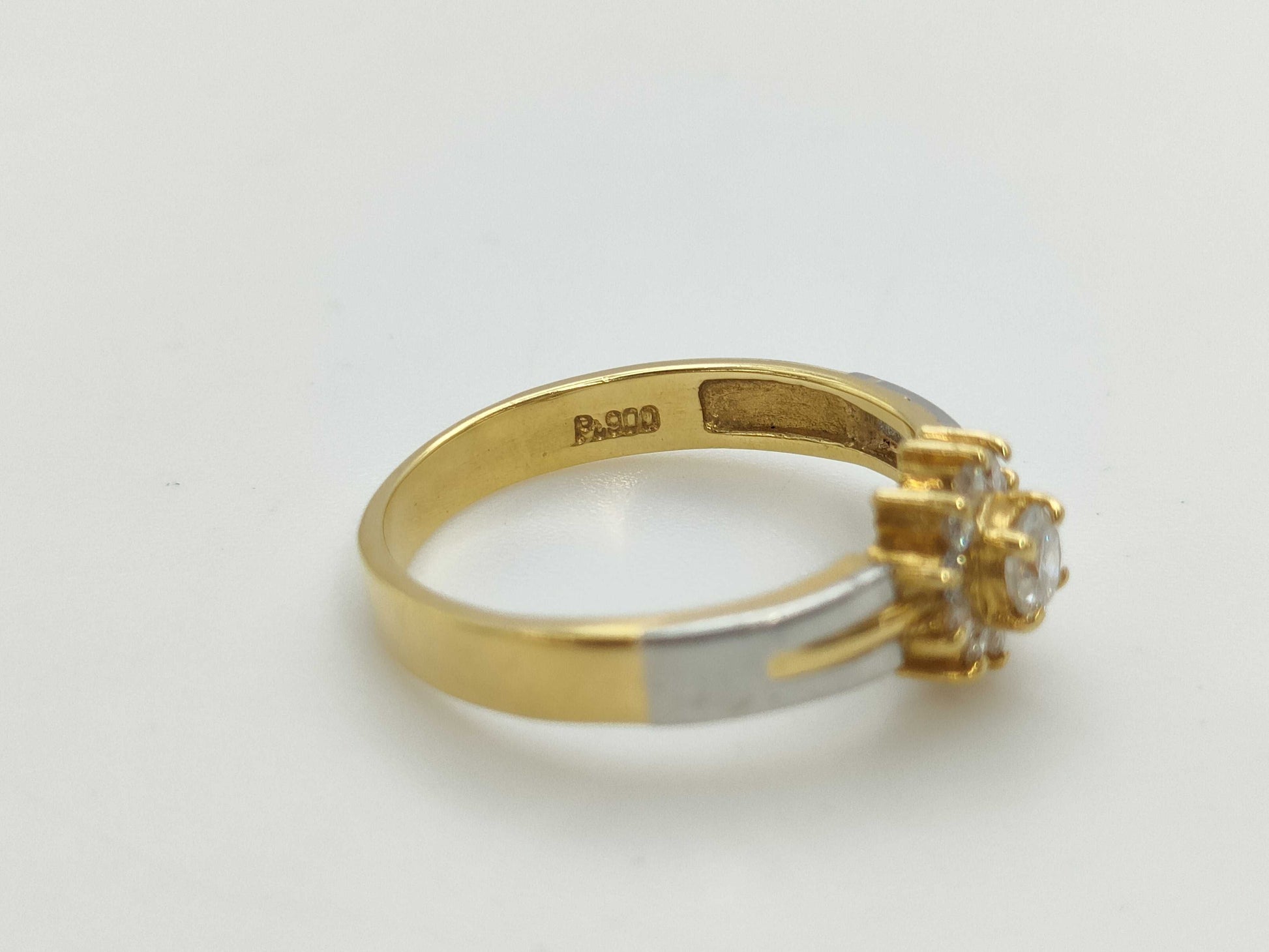 D0.30ct PT900/K18 2.8g Ring