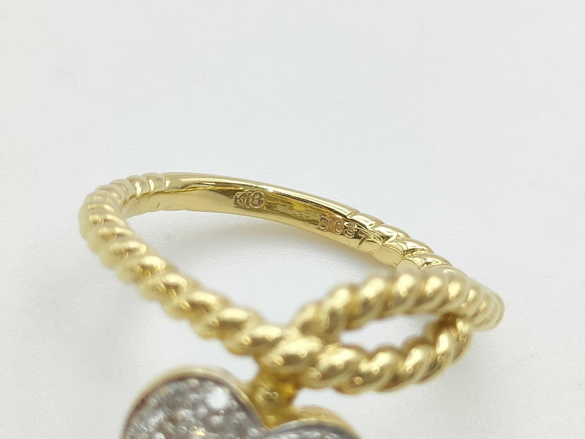 D0.37ct K18 5.0g Ring