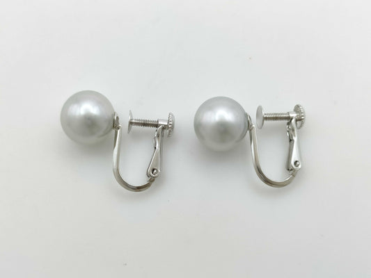 Pearl diameter approx. 8.9/8.9mm K14WG 3.4g Earrings