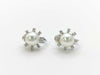 Pearl diameter approx. 8.1/8.1mm D0.11/0.11ct K14WG/PT900 6.1g Earrings