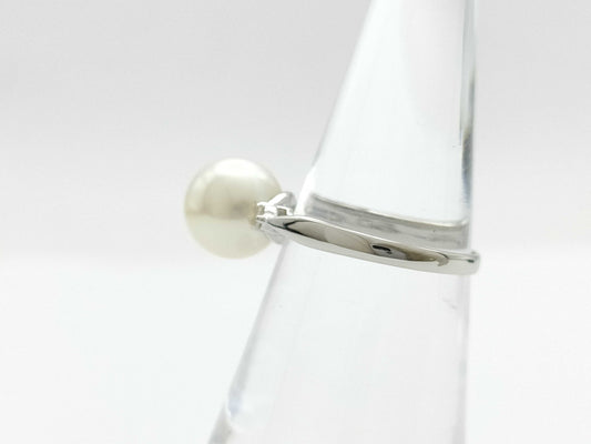 Pearl diameter: approx. 8.7mm, D0.06ct, PT900, 3.5g, Ring