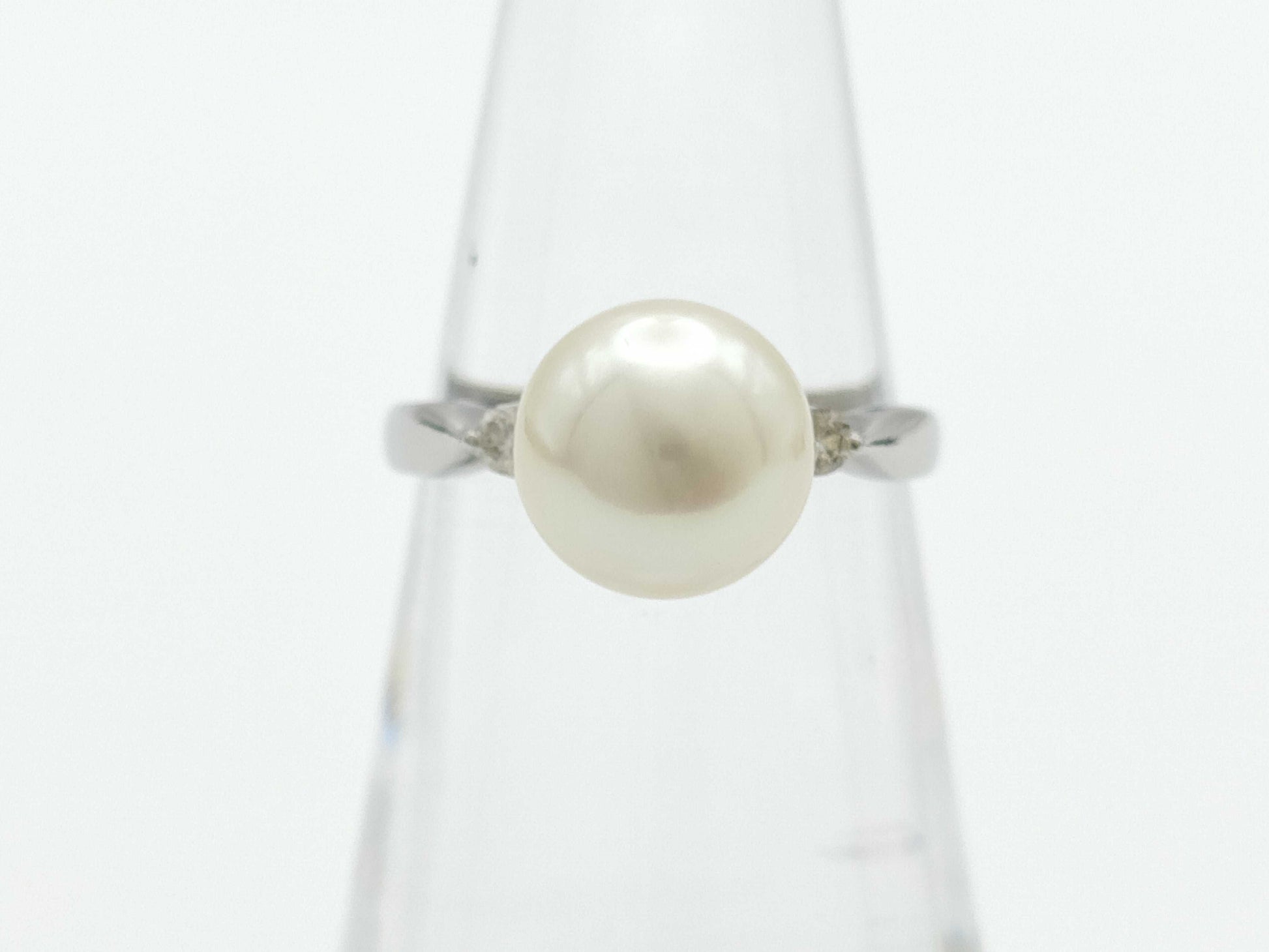 Pearl diameter approx. 8.7mm D0.06ct PT900 3.5g ring