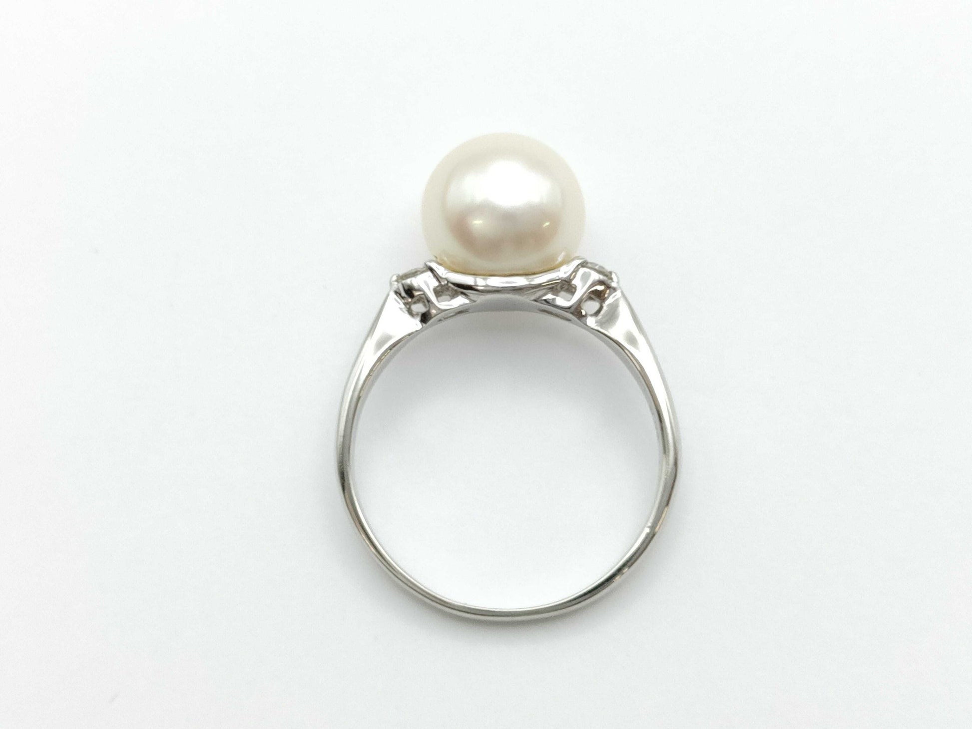 Pearl diameter approx. 8.7mm D0.06ct PT900 3.5g ring