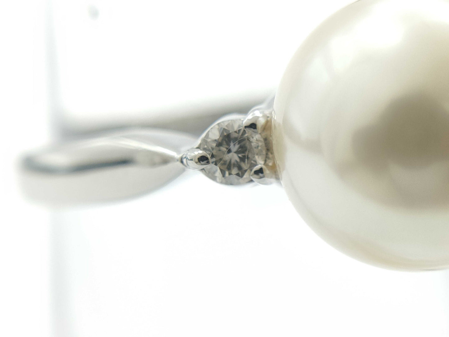Pearl diameter approx. 8.7mm D0.06ct PT900 3.5g ring