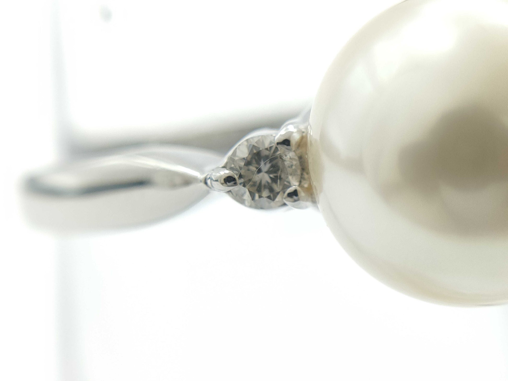 Pearl diameter approx. 8.7mm D0.06ct PT900 3.5g ring