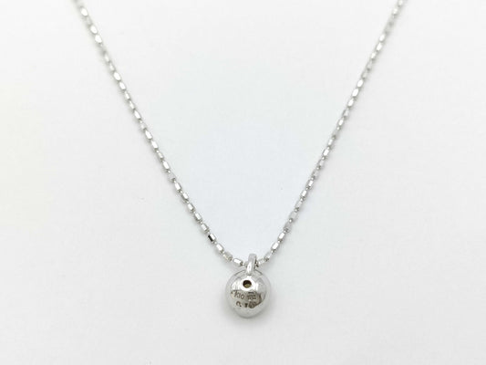 D0.10ct K10WG 1.2g Necklace