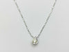 D0.10ct K10WG 1.2g Necklace