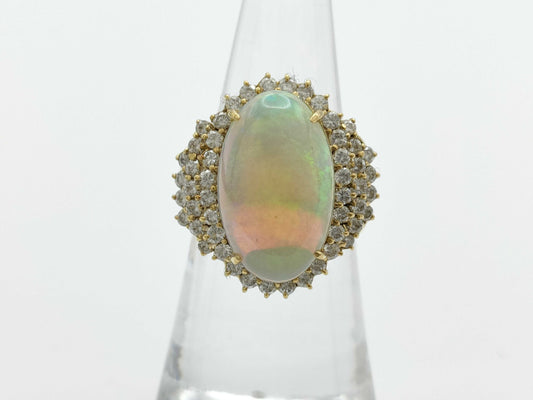 Opal Diamond K18 12.2g Ring