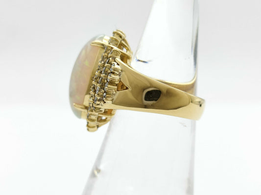 Opal Diamond K18 12.2g Ring