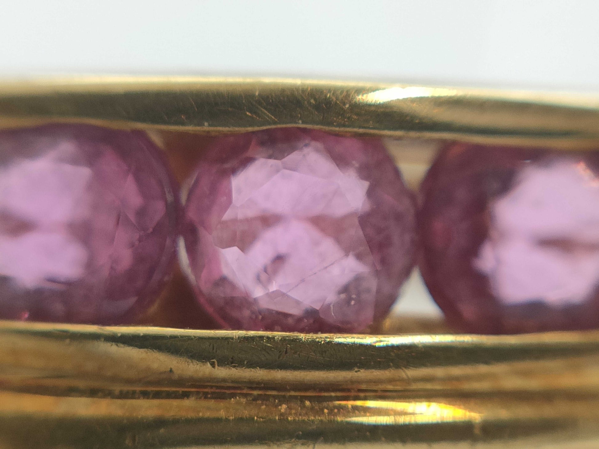 Colored Stone 0.72ct Diamond K18 3.6g Ring