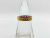 Colored Stone 0.72ct Diamond K18 3.6g Ring