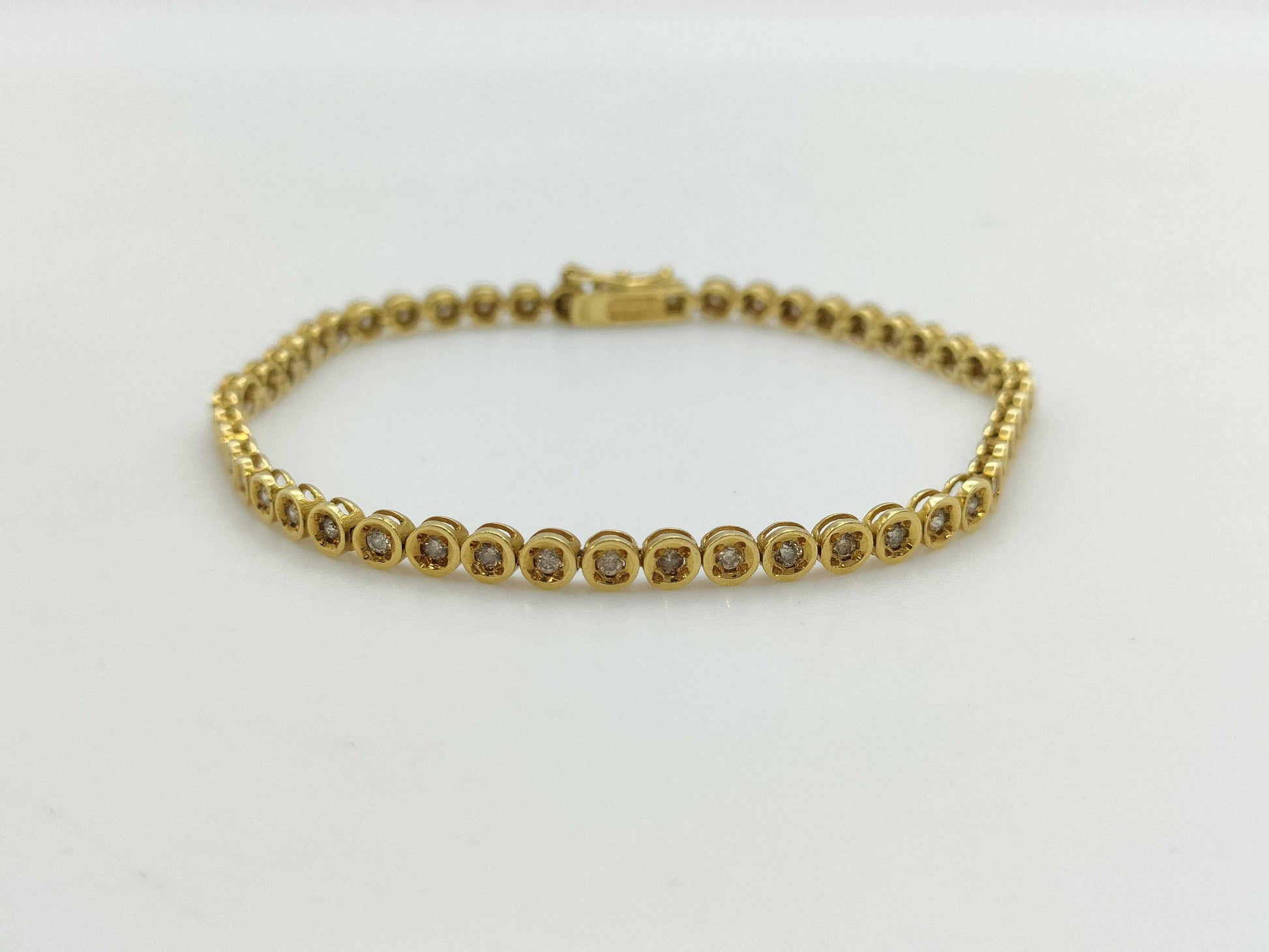 D1.01ct K18 7.4g Bracelet Bangle