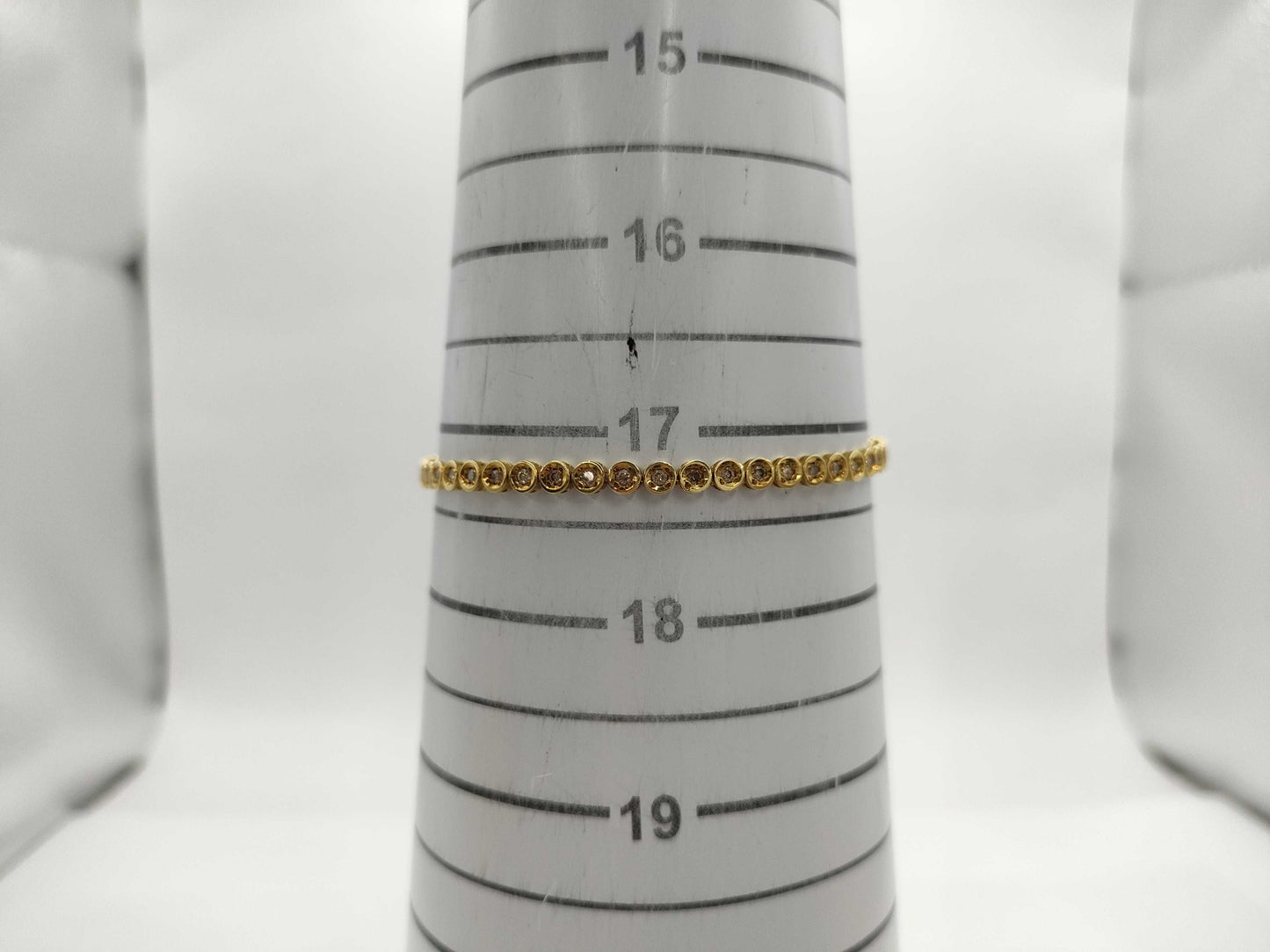 D1.01ct K18 7.4g Bracelet Bangle