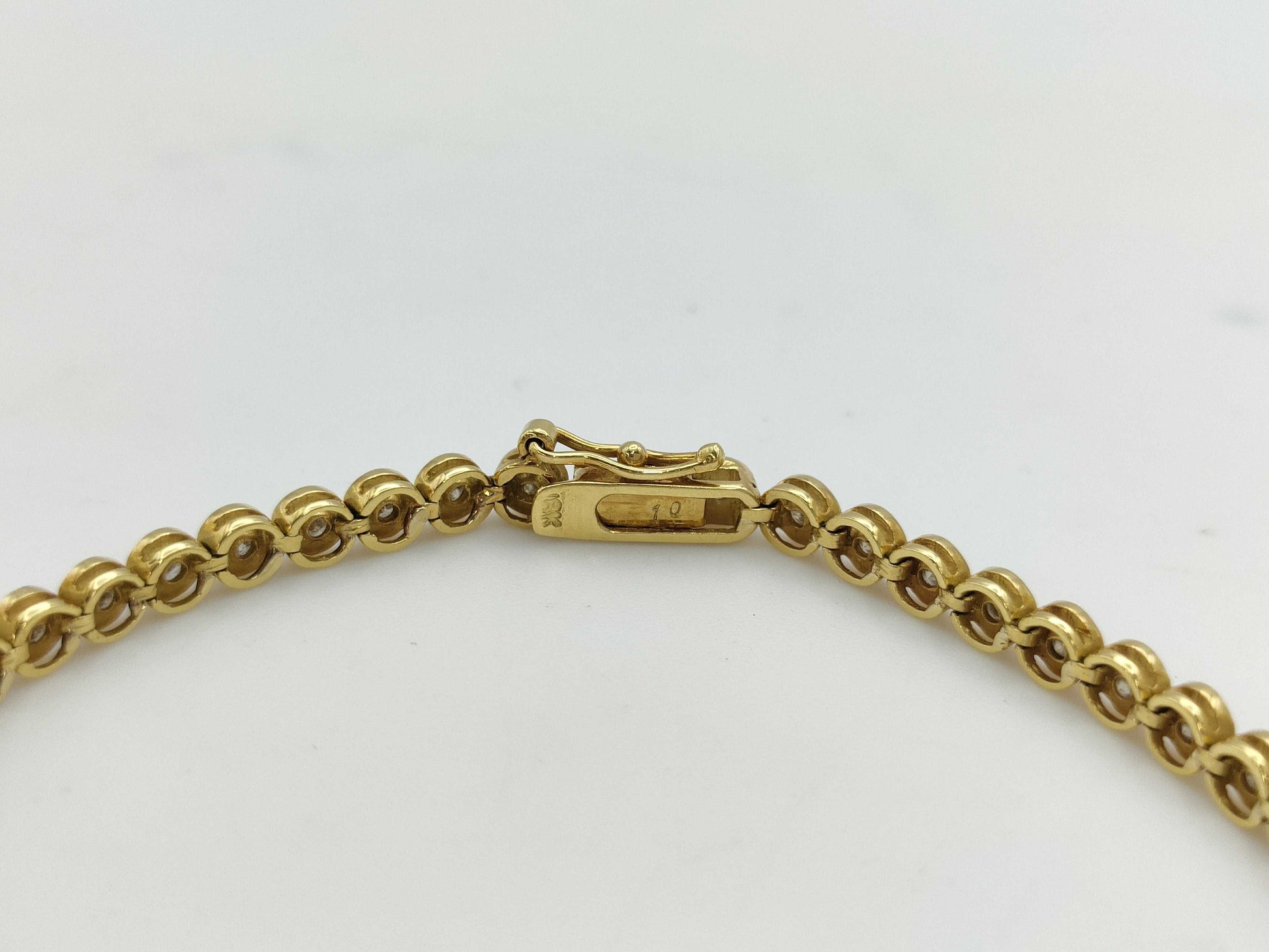 D1.01ct K18 7.4g Bracelet Bangle