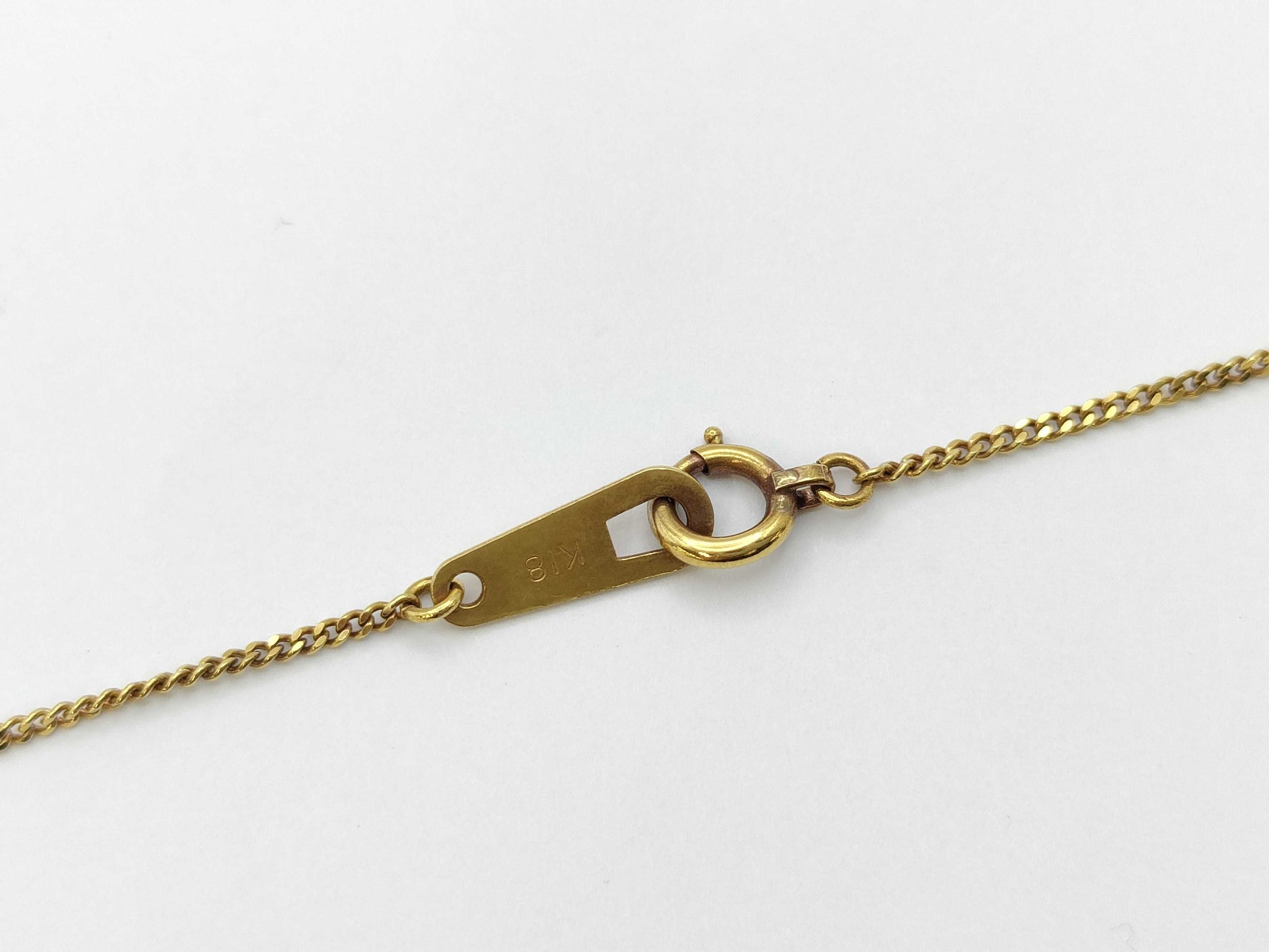 Ruby Diamond K18 2.4g Necklace