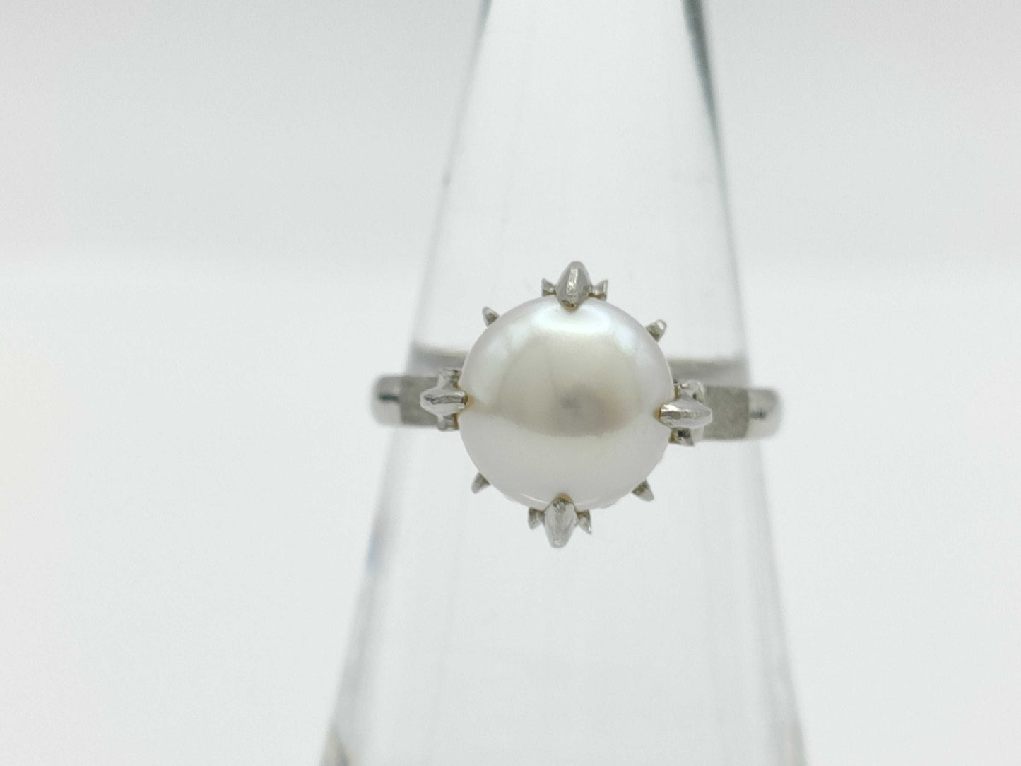 Pearl Diameter Approx. 9.0mm Pt900 5.9g Ring